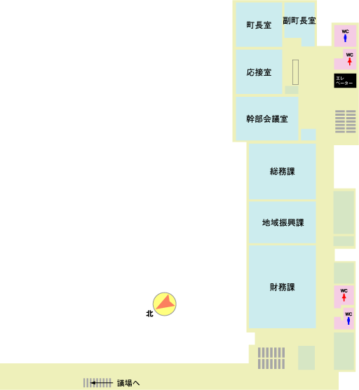 庁舎2階平面図