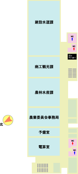 庁舎3階平面図