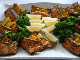 サケのカレー風味竜田揚げ