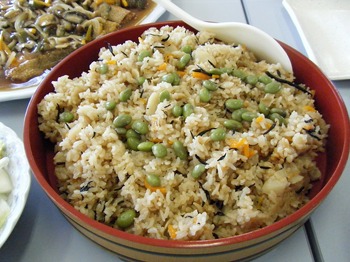 ホタテの炊き込みご飯