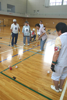 ゲートボール大会の写真