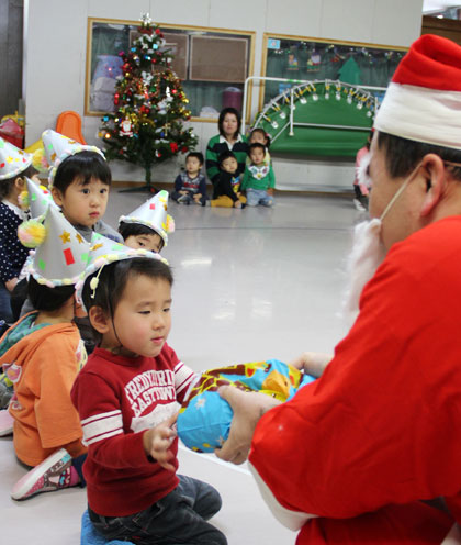 保育園のクリスマスの写真