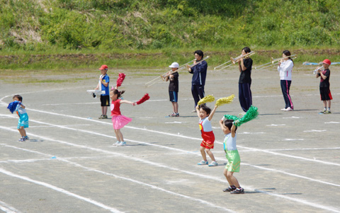 天売島民大運動会の写真