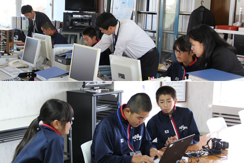 羽幌中学校2年生職業体験