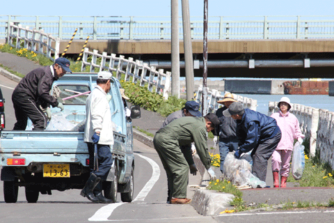 高齢者事業団ボランティア清掃作業