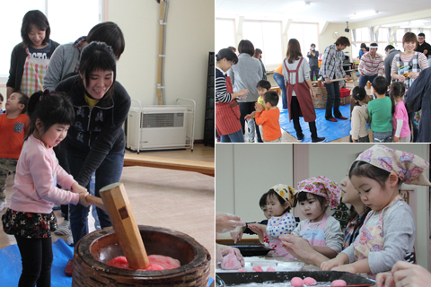 藤幼稚園もちつき