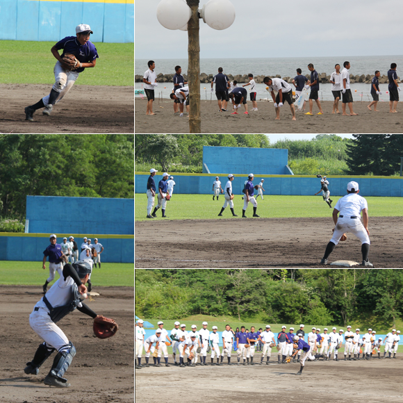 札幌静修高等学校野球部が合宿のため羽幌町へ