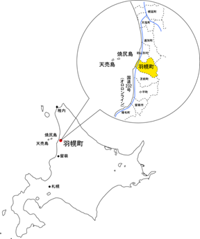 羽幌町の位置