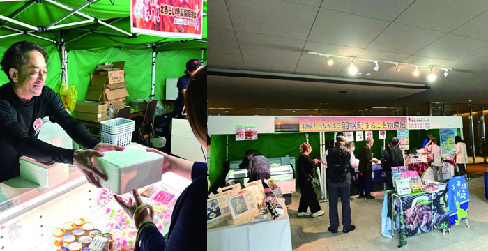 昨年の「羽幌町まるごと物産展」活えび販売の写真