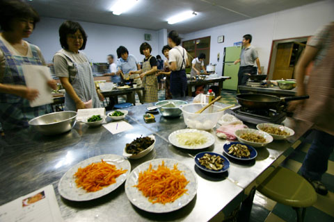 韓国料理教室の写真
